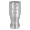Custom Silver White 20 OZ Insulated Tumbler Cup With Lid - Stainless Steel Coffee Wine Water Milk Tumbler