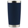 Custom Black White Navy 20 OZ Insulated Tumbler Cup With Lid - Stainless Steel Plastic Coffee Wine Water Tumbler